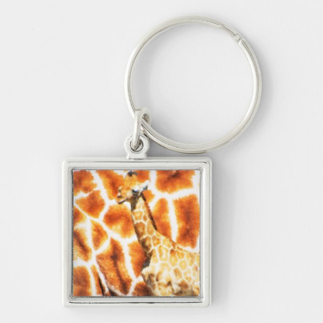 Baby Giraffe Keychain (Front)