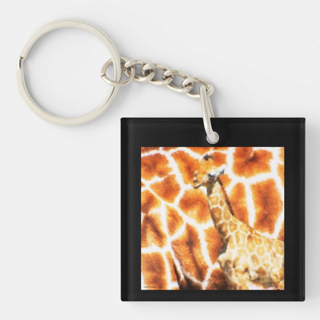Baby Giraffe Keychain (Front)