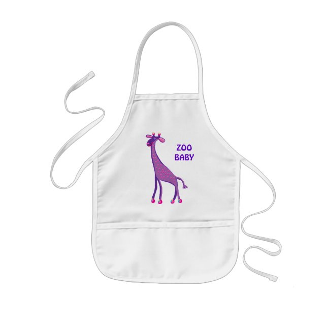 Baby giraffe kids apron (Front)