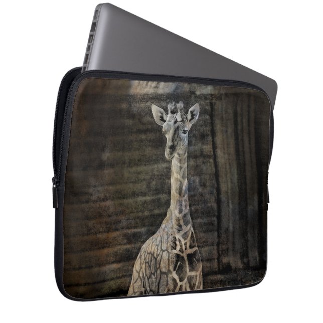 Baby Giraffe Laptop Sleeve (Front Right)