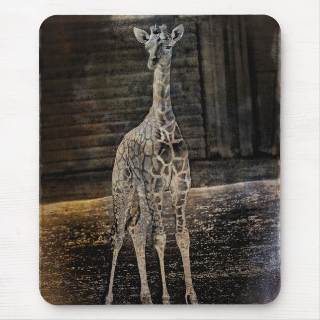 Baby Giraffe Mouse Pad (Front)
