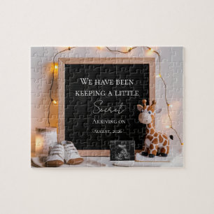  Baby Giraffe Neutral  pregnancy announcement  Jigsaw Puzzle