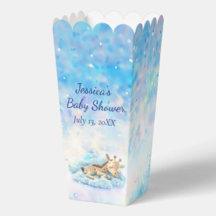 Baby Giraffe On A Cloud Baby Shower Favor Box