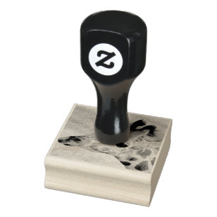 Baby giraffe rubber stamp