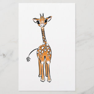 Baby Giraffe Stationery