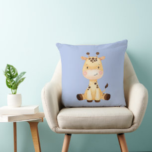 Baby Giraffe Throw Pillow