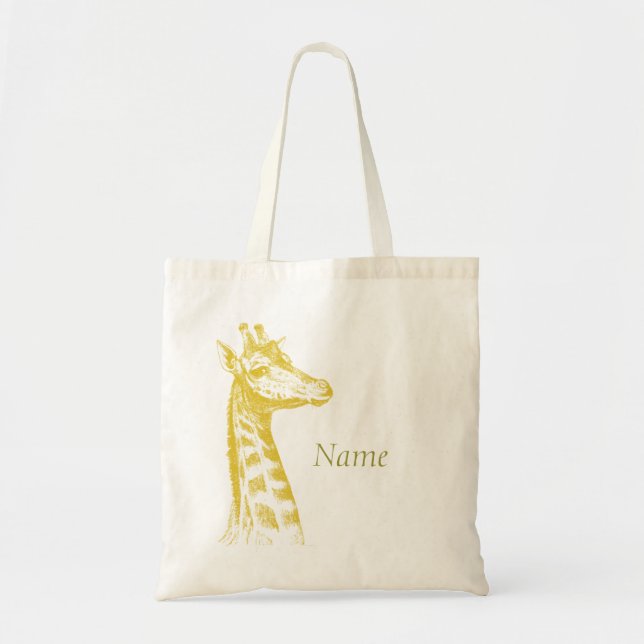 Baby Giraffe Tote Bag (Front)