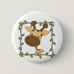 Baby Giraffe Tshirts and Gifts 2 Inch Round Button