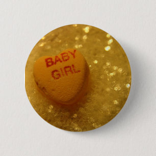 Baby Girl 2 Inch Round Button