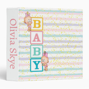  Baby Girl 3 Ring Binder