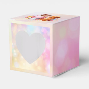 Baby Girl and an Apricot Poodle Favor Box