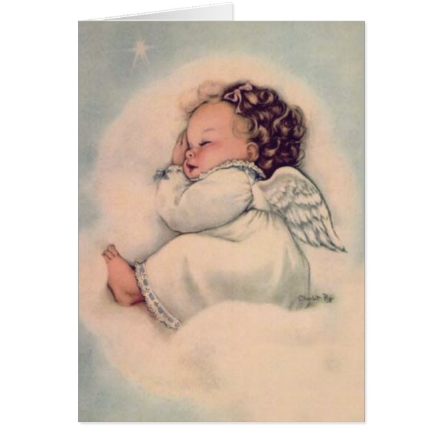 Baby Girl Angel Vintage Religieux (Devant)