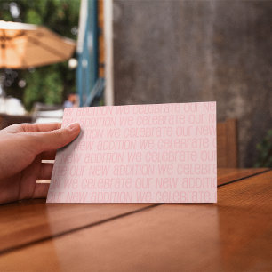 Baby Girl Announcement Postcard