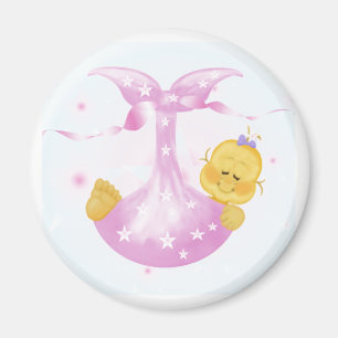Baby Girl Arrival Magnet