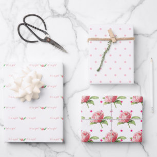 Baby Girl Assortment of Pink Wrapping Paper