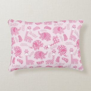 baby girl background accent pillow