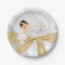 Baby Girl Baptism Christening Gold White