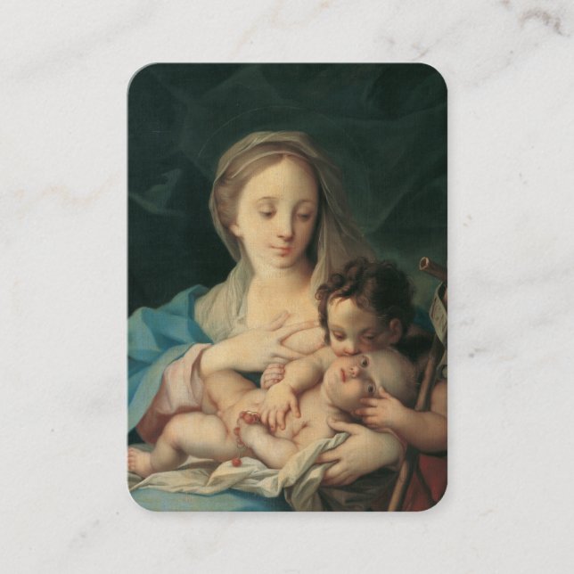 Baby Girl Baptismal Remembrance Holy Card (Front)