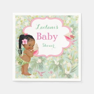 Baby Girl Bikini Tropical Luau Hawaiian Braids Napkin