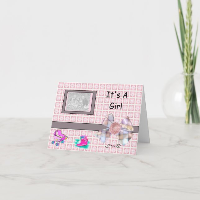 Baby Girl Birth Announcement (Front)