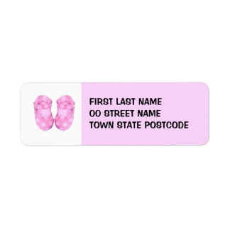 Baby Girl Booties Adresse de retour Label