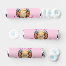 Baby Girl Breath Savers Mint Favour