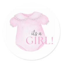 Baby Girl Bubble stickers