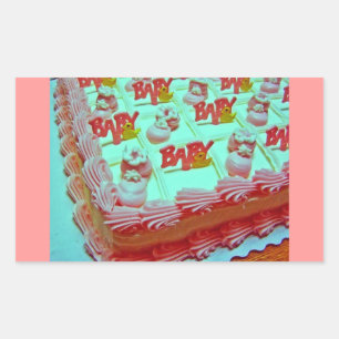 Baby Girl Cake Sticker