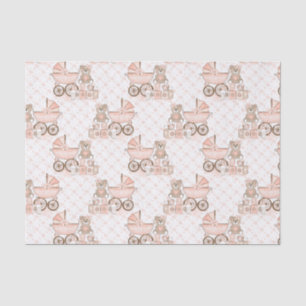 Baby Girl Carriages Tissue Paper