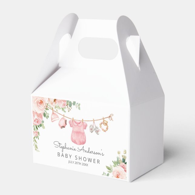 Baby Girl Clothes Baby Shower Favour Box (Front Side)