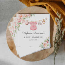 Baby Girl Clothes Baby Shower Personalized Napkins