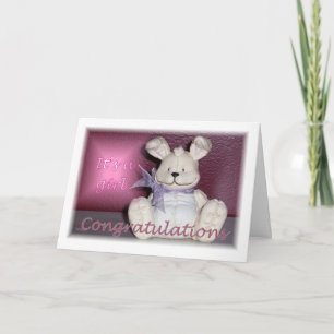 Baby Girl Congratulations Card