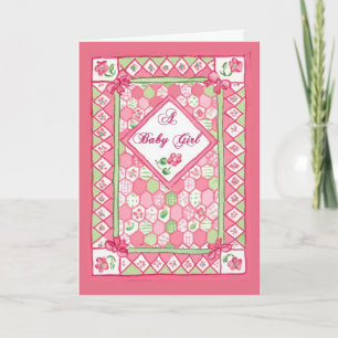 Baby Girl Congratulations Card