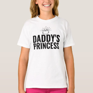 BABY GIRL DADDY'S PRINCESS GIRLS T-SHIRT