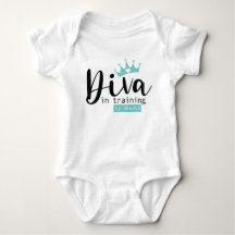 Baby Girl Diva in Training by Mama bodysuit