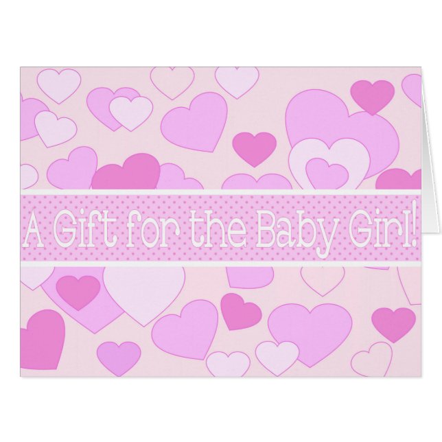 Baby Girl Douche Carte cadeau (Devant horizontal)
