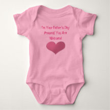 Baby Girl Father's Day Heart