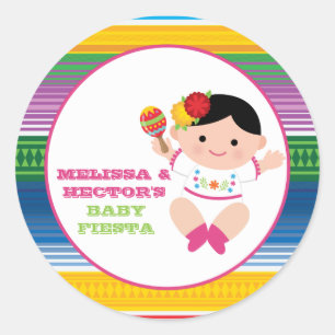 Baby Girl Fiesta Stickers