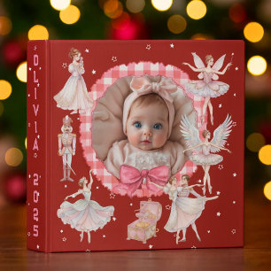 Baby Girl First Christmas Ballet Binder
