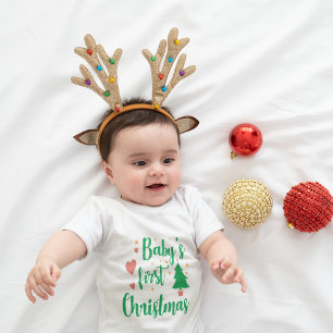 Baby Girl First Christmas Quote Toddler T-shirt