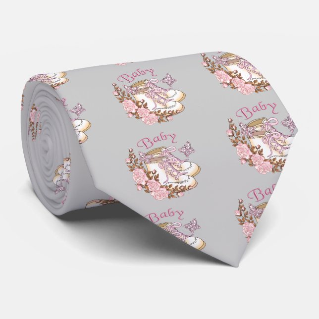 Baby Girl First Shoes Tie (Rolled)