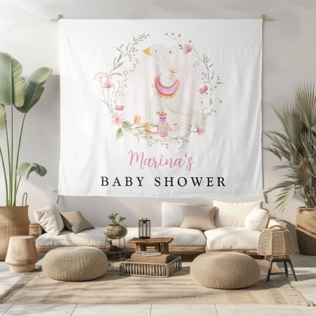 Baby Girl Goose Extra Large Backdrop Tapestry (Creator Uploaded)