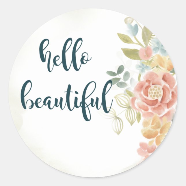 Baby Girl I Classic Round Sticker (Front)