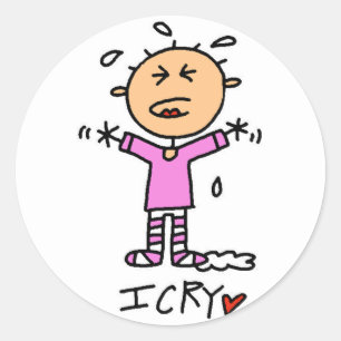 Baby Girl I Cry Tshirts and Gifts Classic Round Sticker