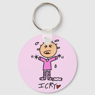 Baby Girl I Cry Tshirts and Gifts Keychain