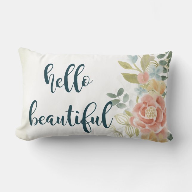 Baby Girl I Lumbar Pillow (Front)
