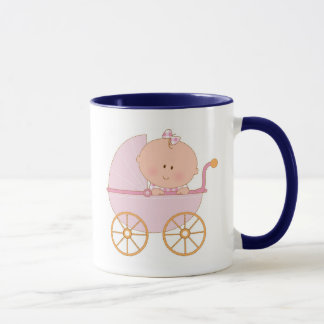 Baby Girl in Carriage Mug