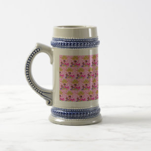 Baby Girl in Pink Beer Stein