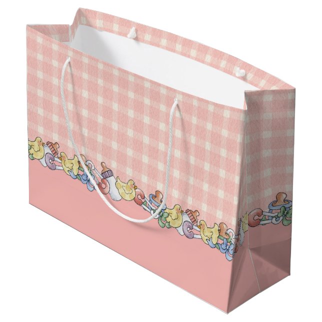 Baby Girl Large Gift Bag (Back Angled)
