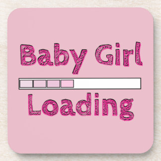 Baby Girl Loading - Fourth Month Coaster